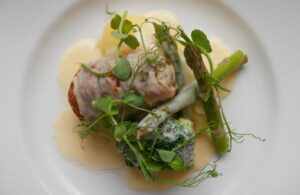Guinea Fowl Ballotine is one of the dishes on the Game Night Menu November 2023