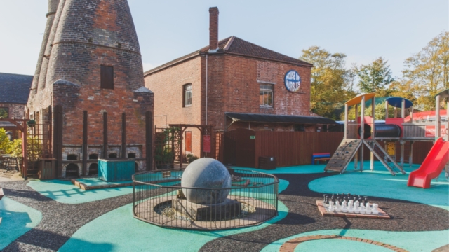 February Half-Term at House of Marbles. Outside Games Garden.
